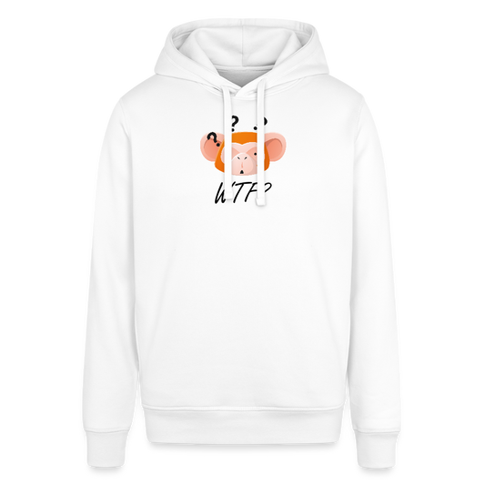 Unisex Organic Idyo Hoodie "WTF" - white