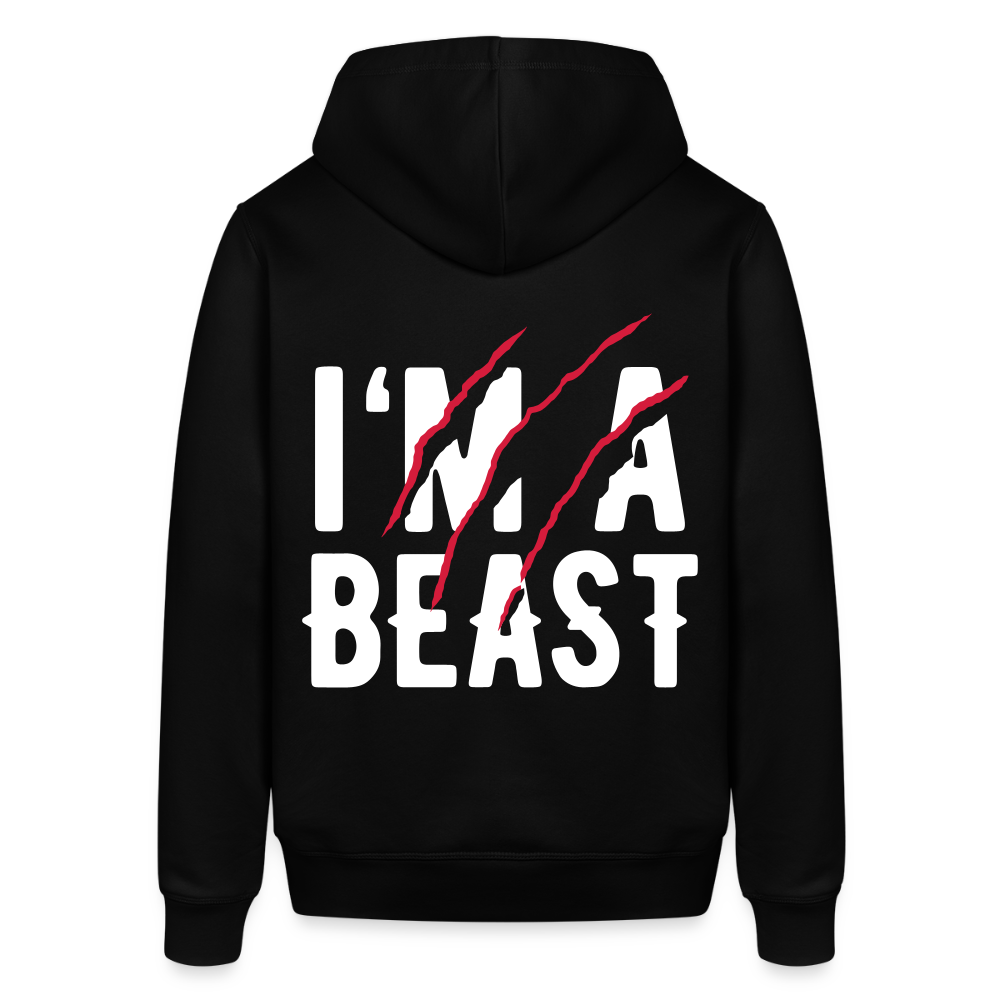 Unisex Organic Idyo Hoodie "I'm a beast" - black
