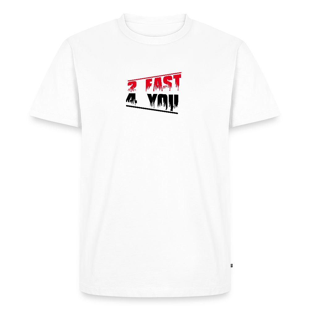 Men’s Idyo T-Shirt "2 fast 4 you" - white