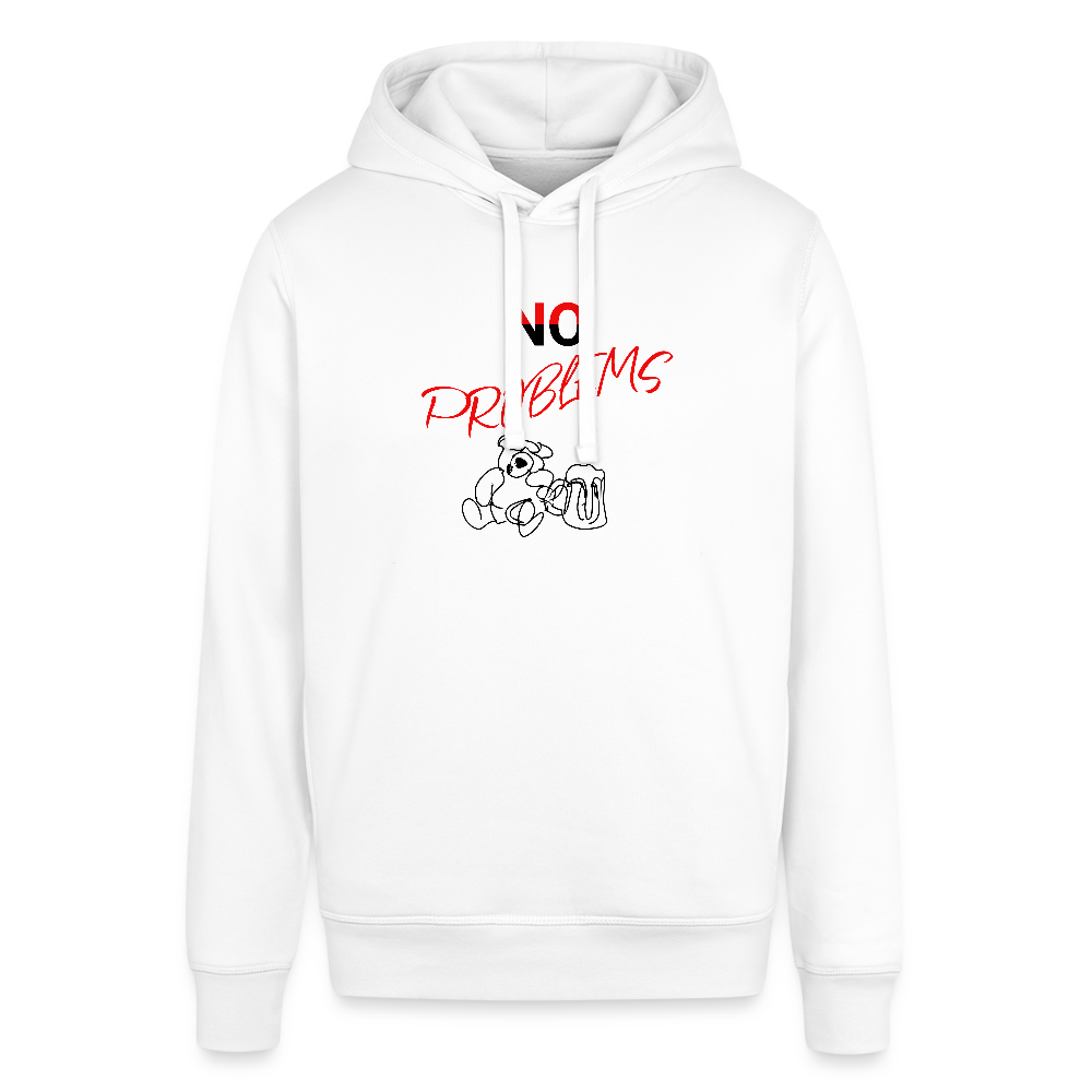 Unisex Organic Idyo Hoodie "No problems" - white