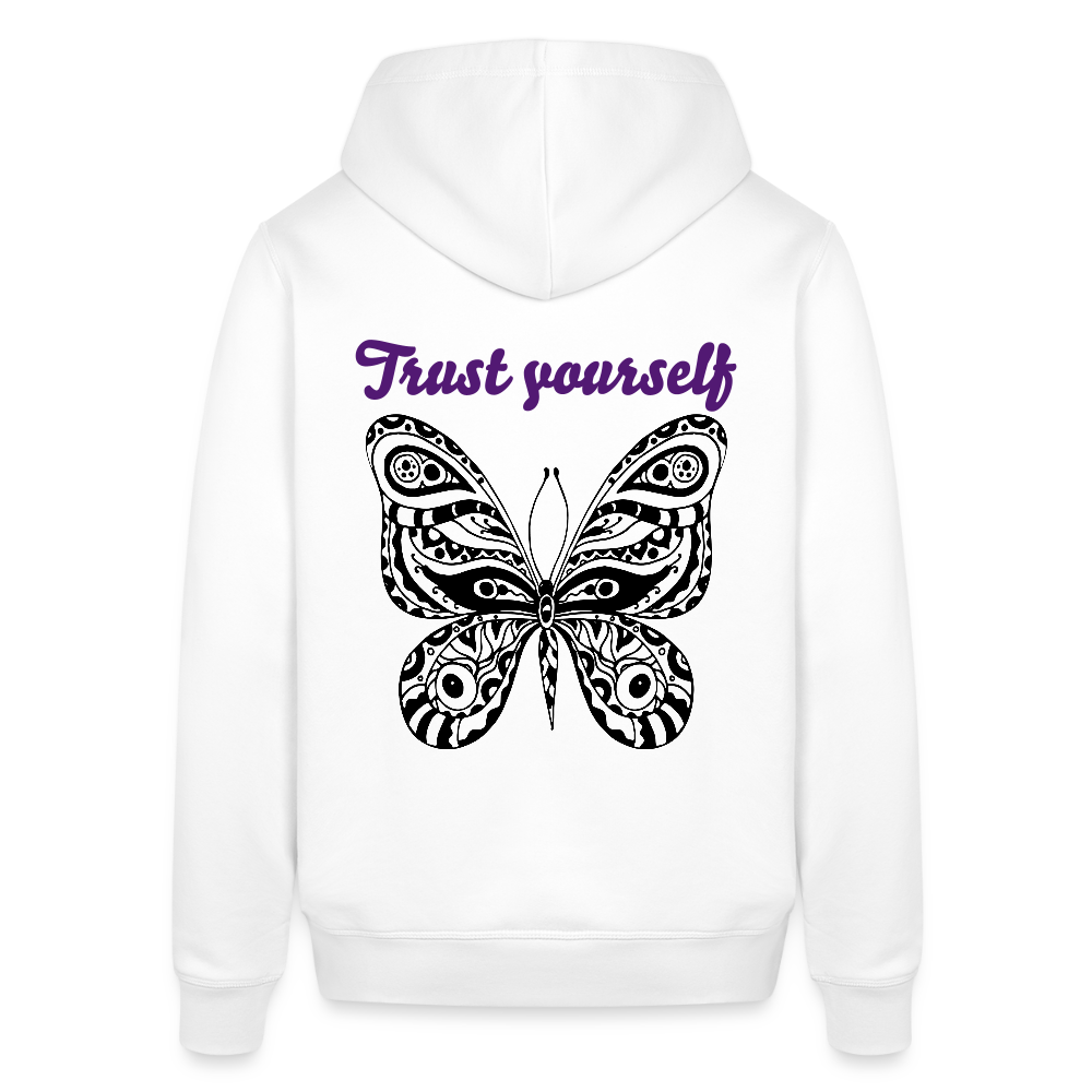 Unisex Organic Idyo Hoodie "Trust yourself" - white