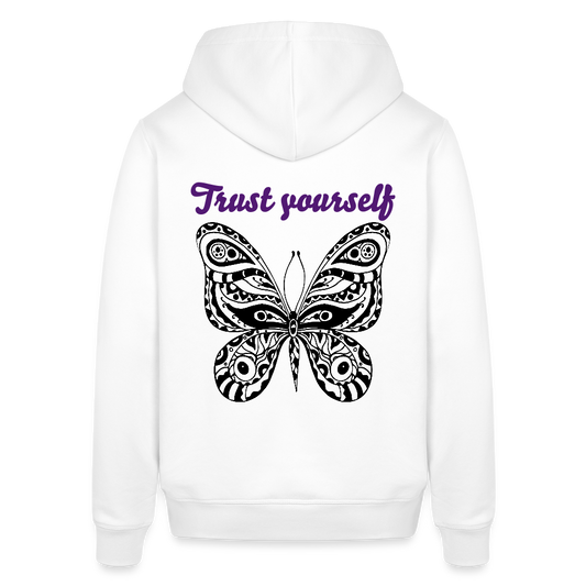Unisex Organic Idyo Hoodie "Trust yourself" - white
