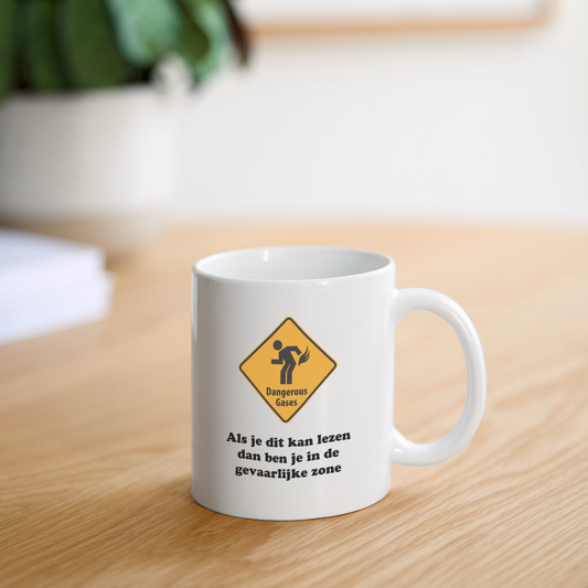 Mug "Dangerous gases" - white
