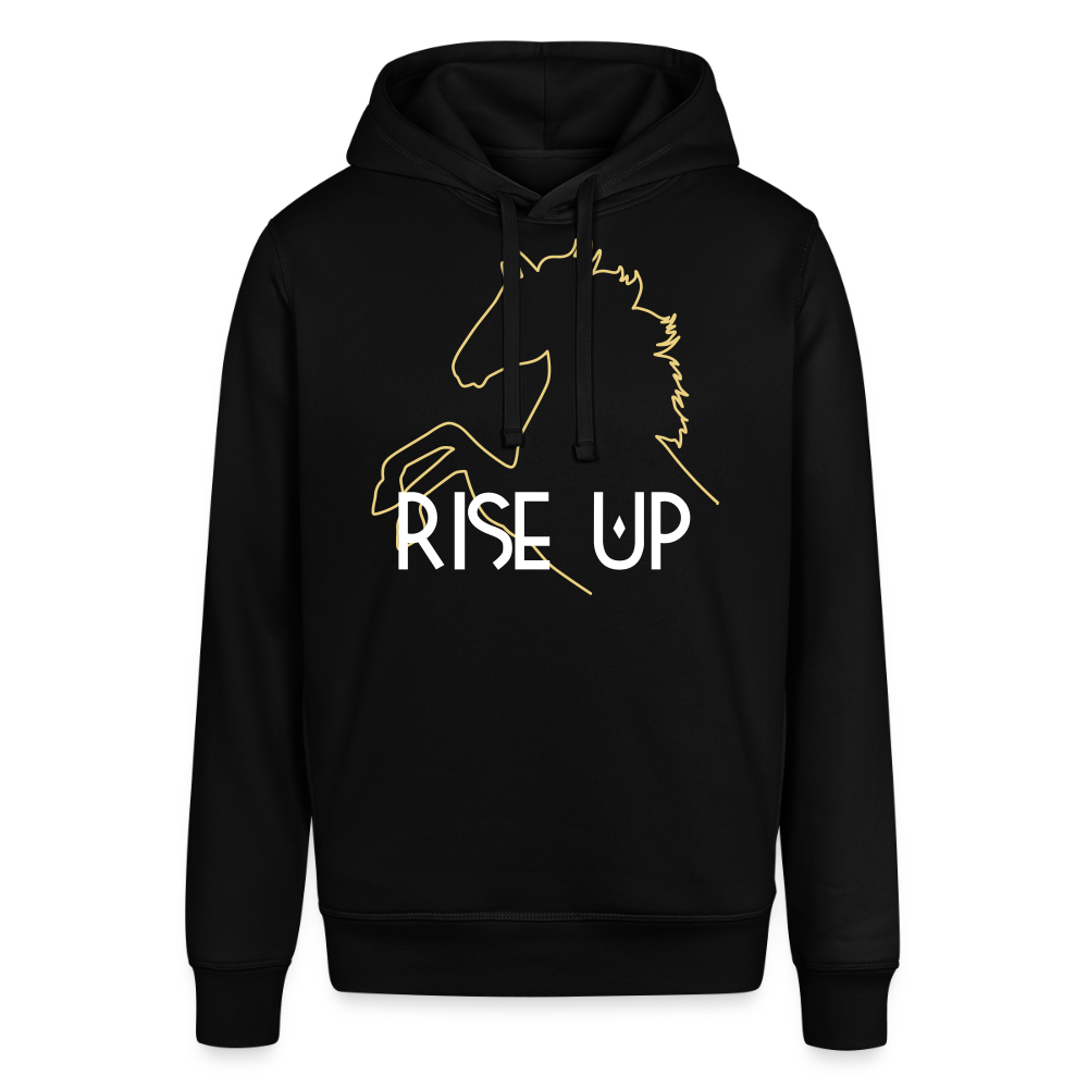 Unisex Organic Idyo Hoodie "Rise up" - black