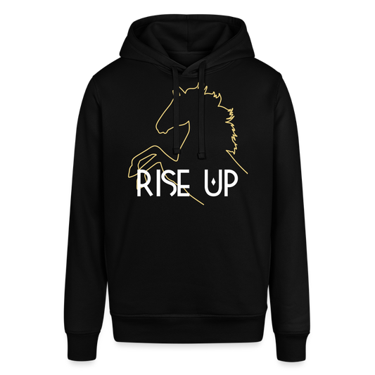 Unisex Organic Idyo Hoodie "Rise up" - black