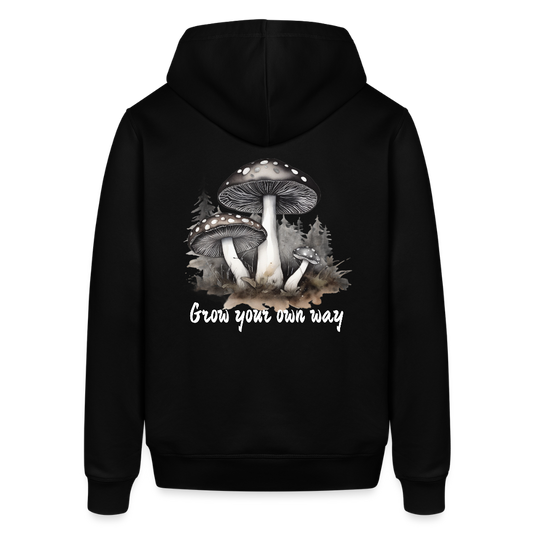 Unisex Organic Idyo Hoodie "Grow your own way" - black