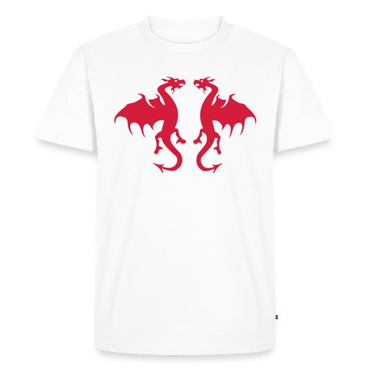 Men’s Idyo T-Shirt "Double dragon" - white