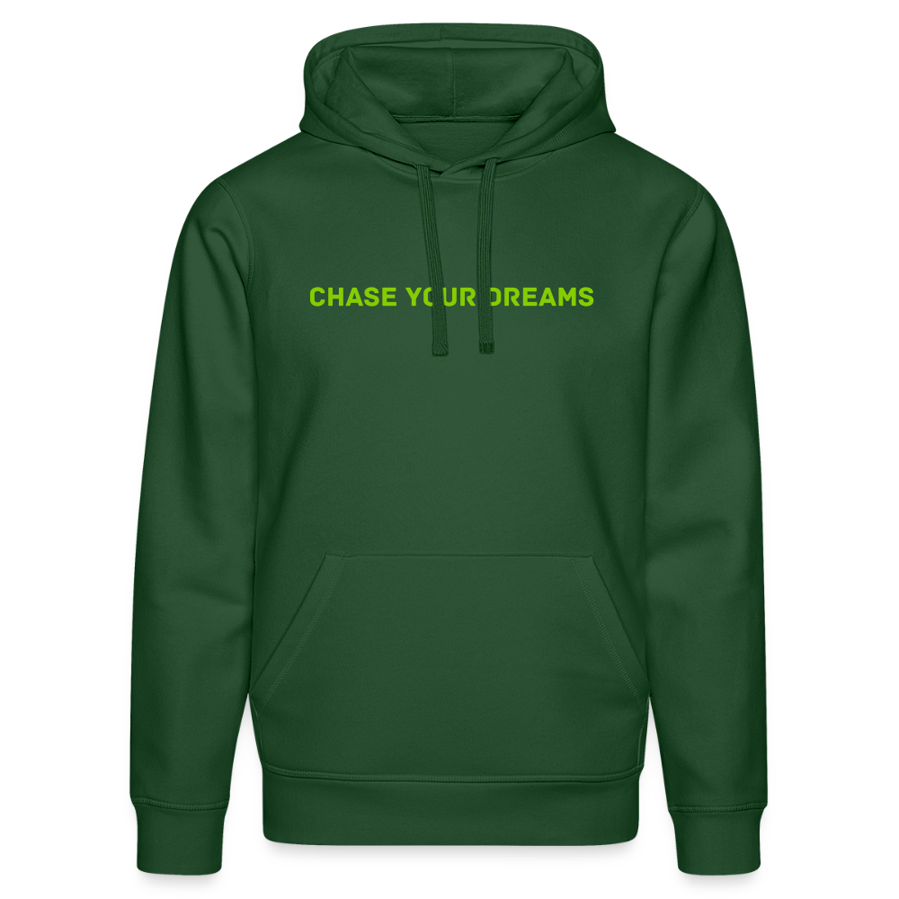 Unisex Organic Idyo Hoodie "Chase your dream" - bottle green