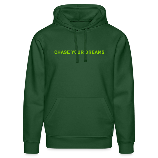 Unisex Organic Idyo Hoodie "Chase your dream" - bottle green