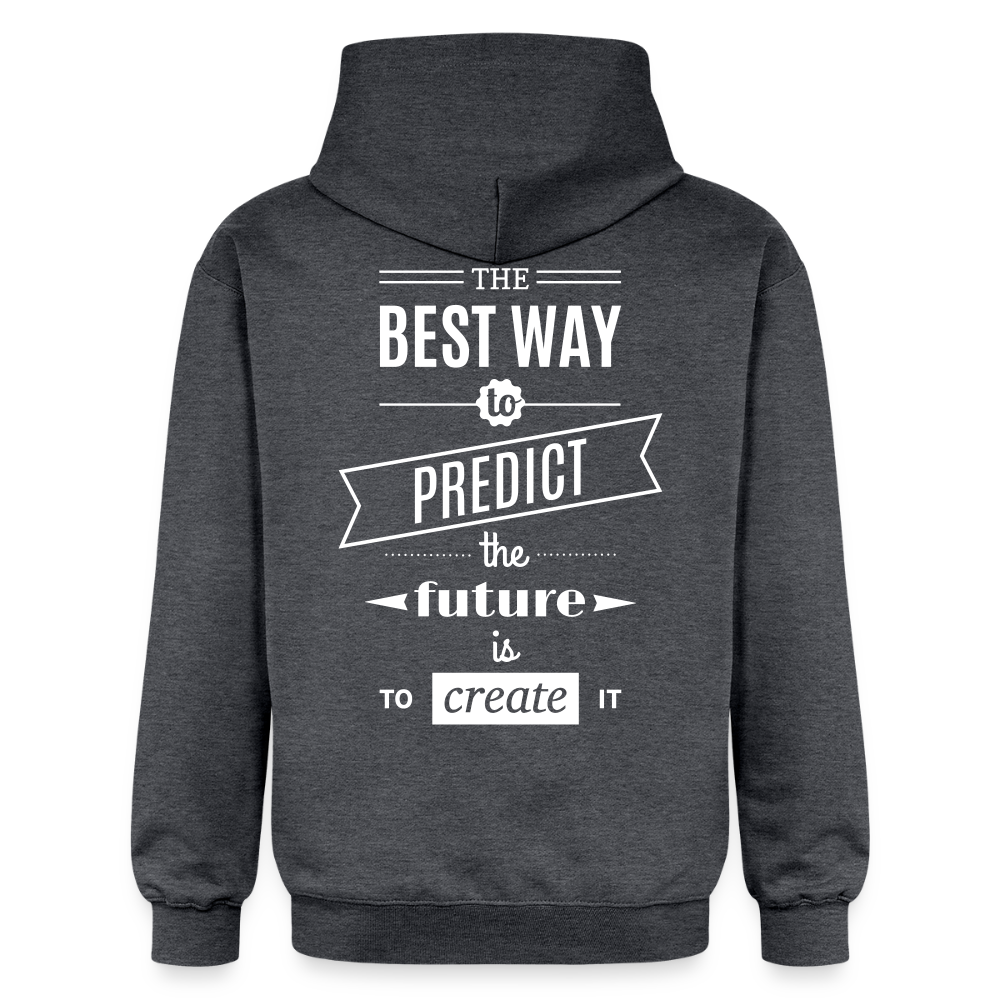 Unisex Softstyle® Midweight Idyo Hoodie "The best way to predict the future" - dark heather grey