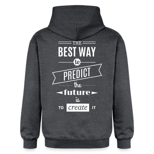 Unisex Softstyle® Midweight Idyo Hoodie "The best way to predict the future" - dark heather grey