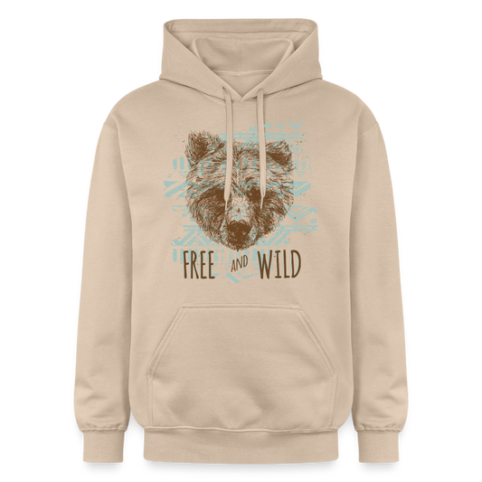 Unisex Softstyle® Midweight Idyo Hoodie "Free & Wild" - sand