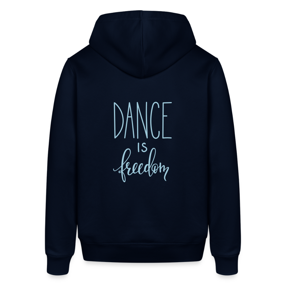 Unisex Organic Idyo Hoodie "Dance is freedom" - navy