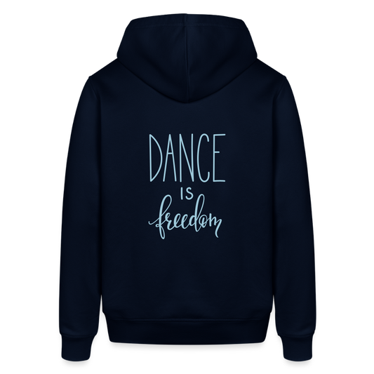 Unisex Organic Idyo Hoodie "Dance is freedom" - navy
