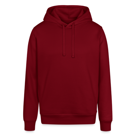 Unisex Organic Idyo Hoodie "Knowledge" - burgundy