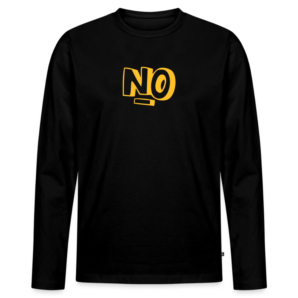 Men's Longsleeve Idyo Shirt "NO" - black