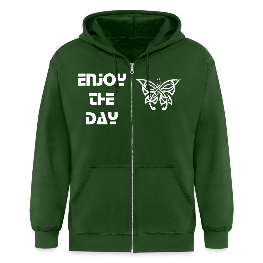 Men’s Heavyweight Idyo Hooded Jacket "Enjoy the day" - forrest