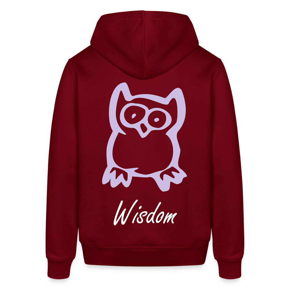 Unisex Organic Idyo Hoodie "Wisdom" - burgundy