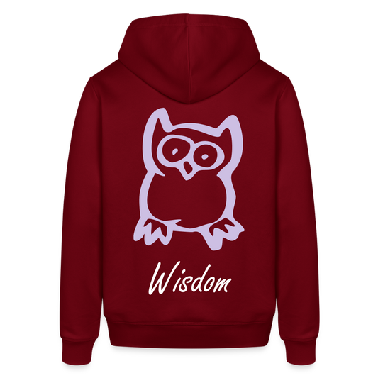 Unisex Organic Idyo Hoodie "Wisdom" - burgundy