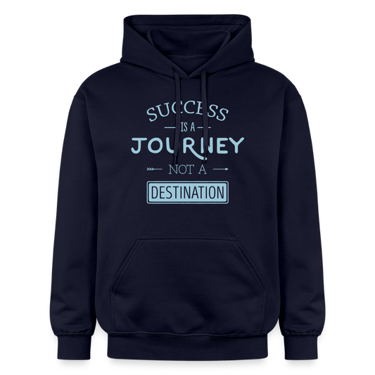 Unisex Softstyle® Midweight Hoodie "Succes is a journey not a destination" - navy