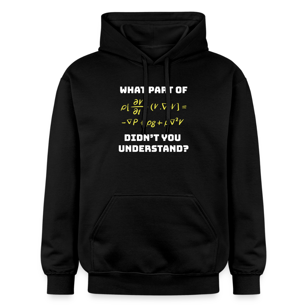 Unisex Softstyle® Midweight Idyo Hoodie "What part of didn't you understand" - black