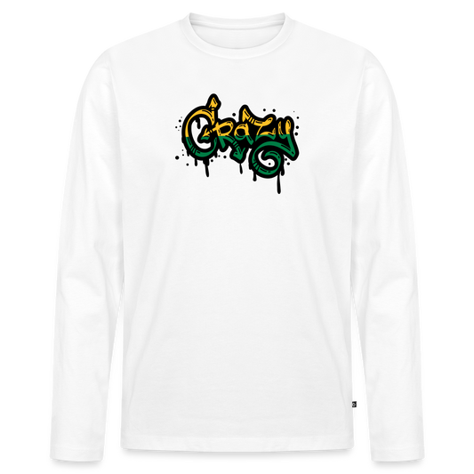 Men's  Idyo Longsleeve Shirt "Crazy" - white