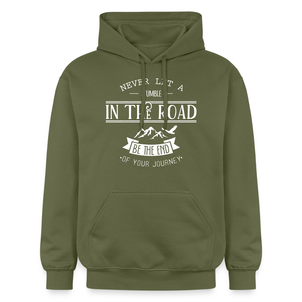 Unisex Softstyle® Midweight Idyo Hoodie "Never let a stumble" - military green
