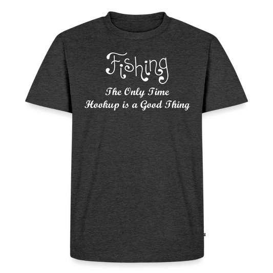 Men's Idyo T-Shirt "The only time hookup is a good thing" - heather anthracite