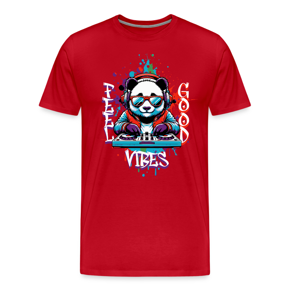Men’s Idyo T-Shirt "Feel good vibes" - red