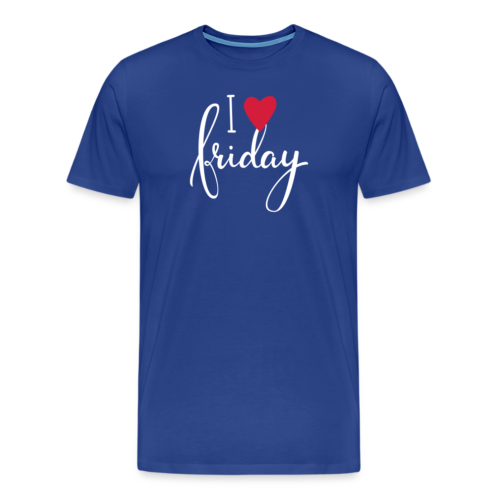Men’s Idyo T-Shirt "I love friday" - royal blue