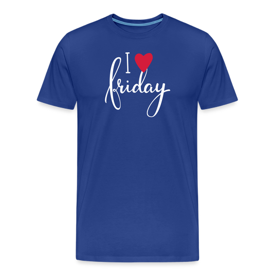 Men’s Idyo T-Shirt "I love friday" - royal blue