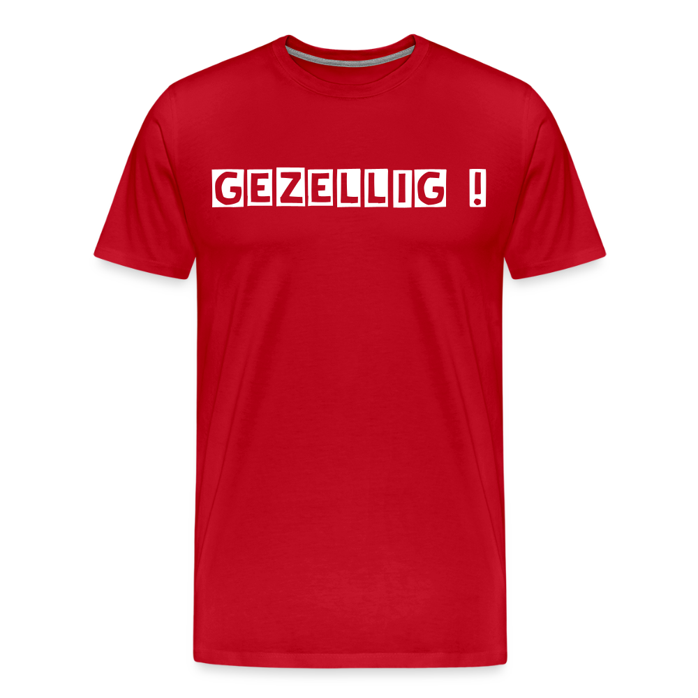 Men’s Idyo T-Shirt "Gezellig !" - red