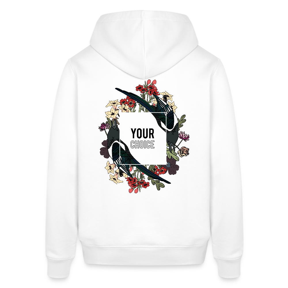 Unisex Organic Idyo Hoodie "Your choice" - white
