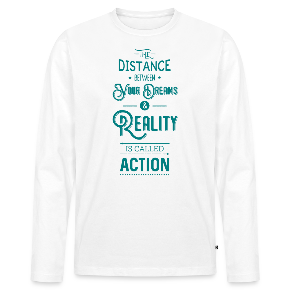 Men's Idyo Longsleeve Shirt "Action" - white