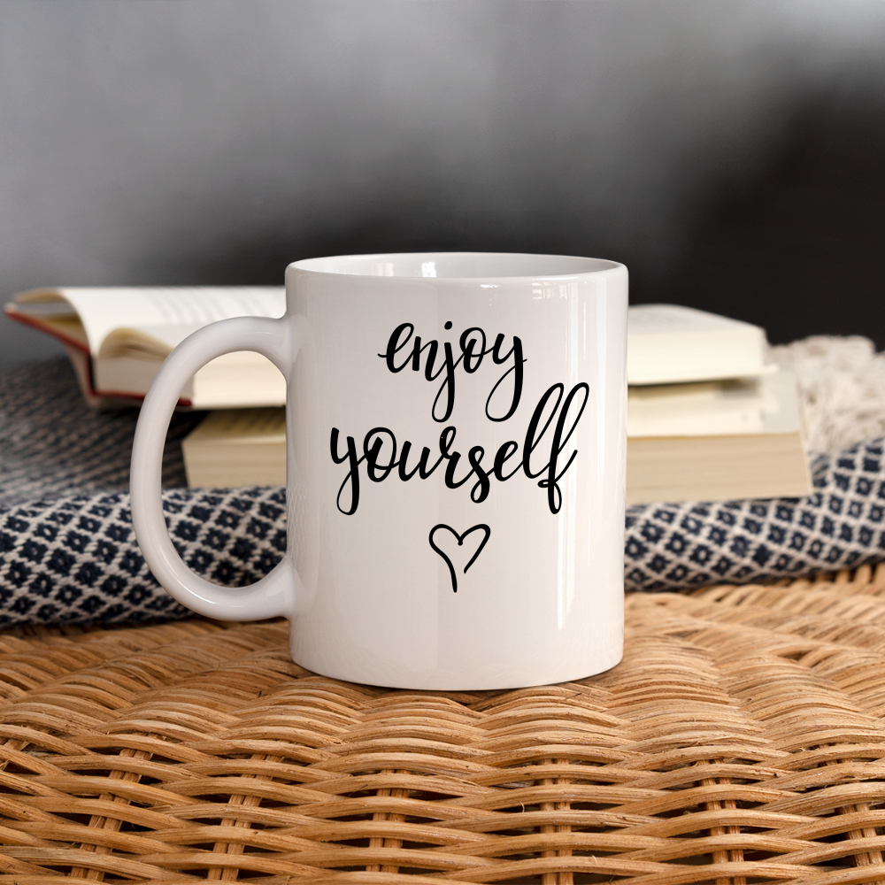 Mug "Enjoy yourself" - white