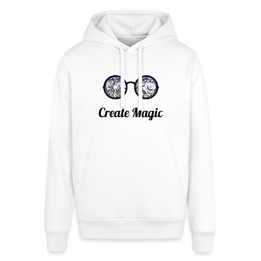 Unisex Organic Idyo Hoodie "Create magic" - white