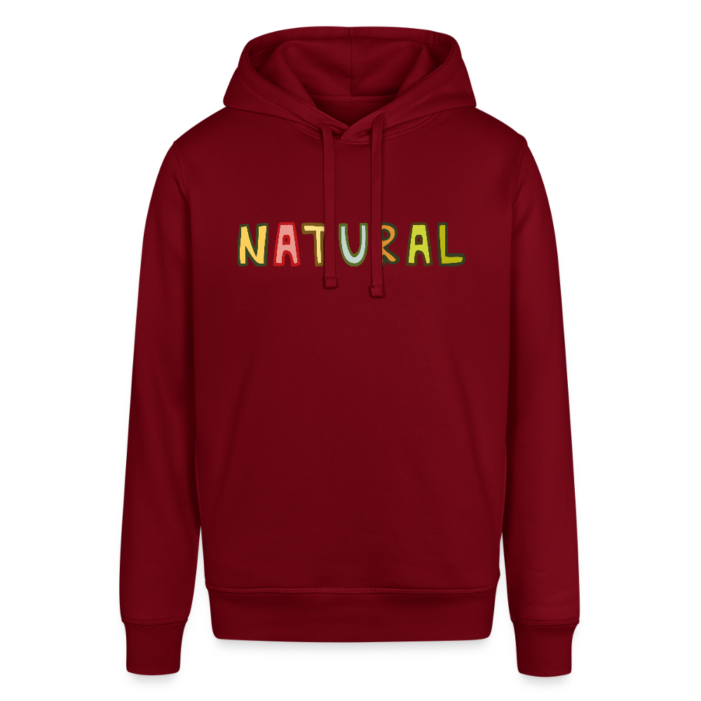 Unisex Organic Idyo Hoodie "Natural" - burgundy