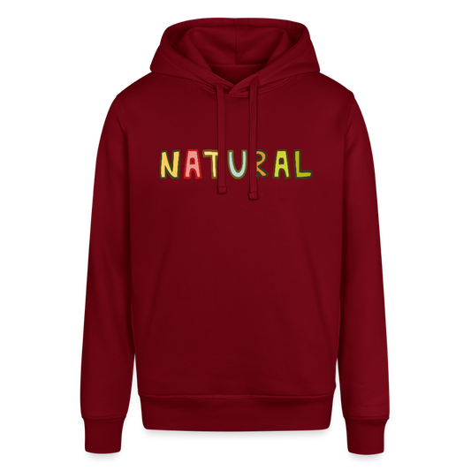 Unisex Organic Idyo Hoodie "Natural" - burgundy
