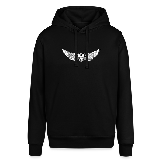 Unisex Organic Idyo Hoodie "Tattoo hearth" - black