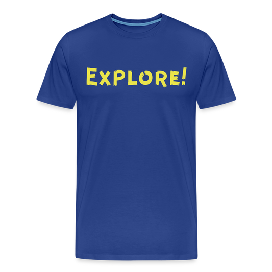 Men’s Idyo T-shirt "Explore" - royal blue
