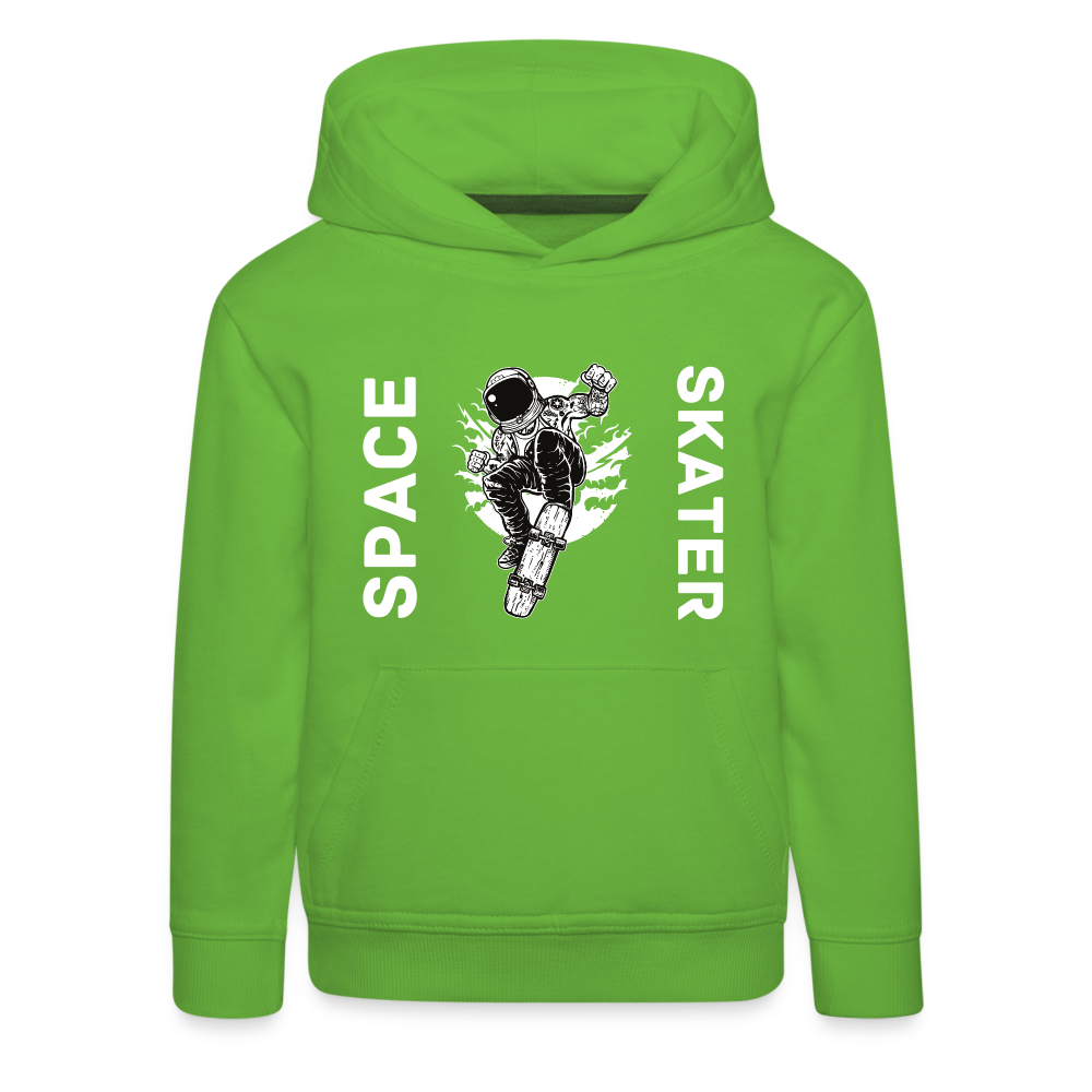 Kids' Premium Idyo Hoodie "Space skater" - light green