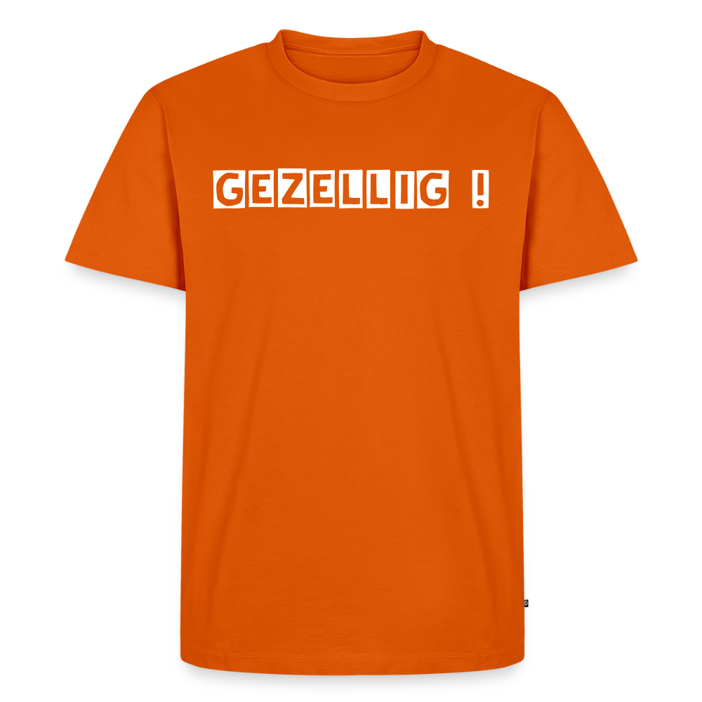 Men’s Idyo T-Shirt "Gezellig !" - orange