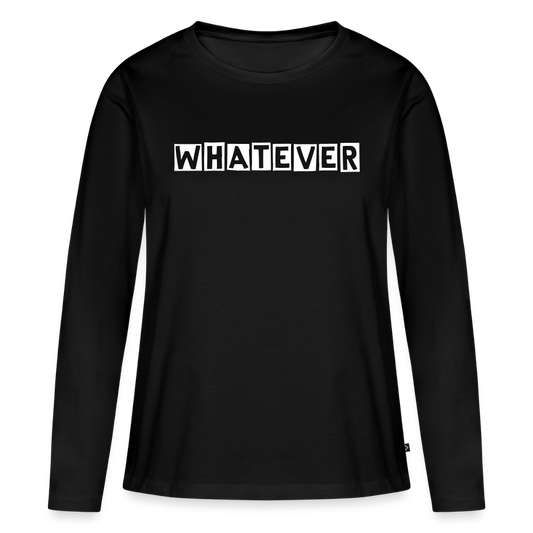 Women's  Idyo Longsleeve Shirt "Whatever" - black
