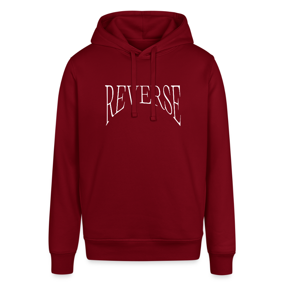 Unisex Organic Idyo Hoodie "Reverse" - burgundy