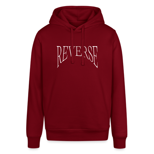 Unisex Organic Idyo Hoodie "Reverse" - burgundy