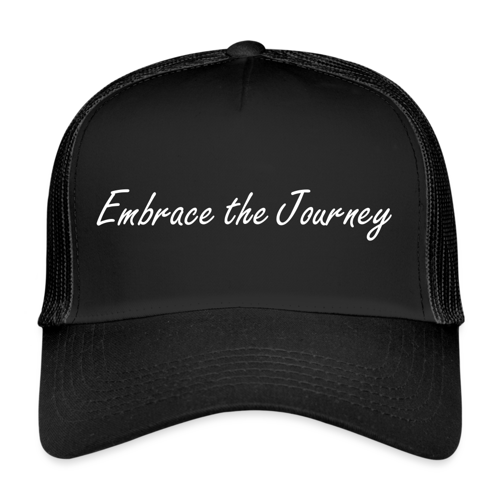 Trucker Cap "Embrace the journey" - black/black