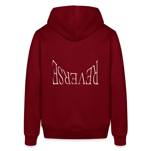 Unisex Organic Idyo Hoodie "Reverse" - burgundy