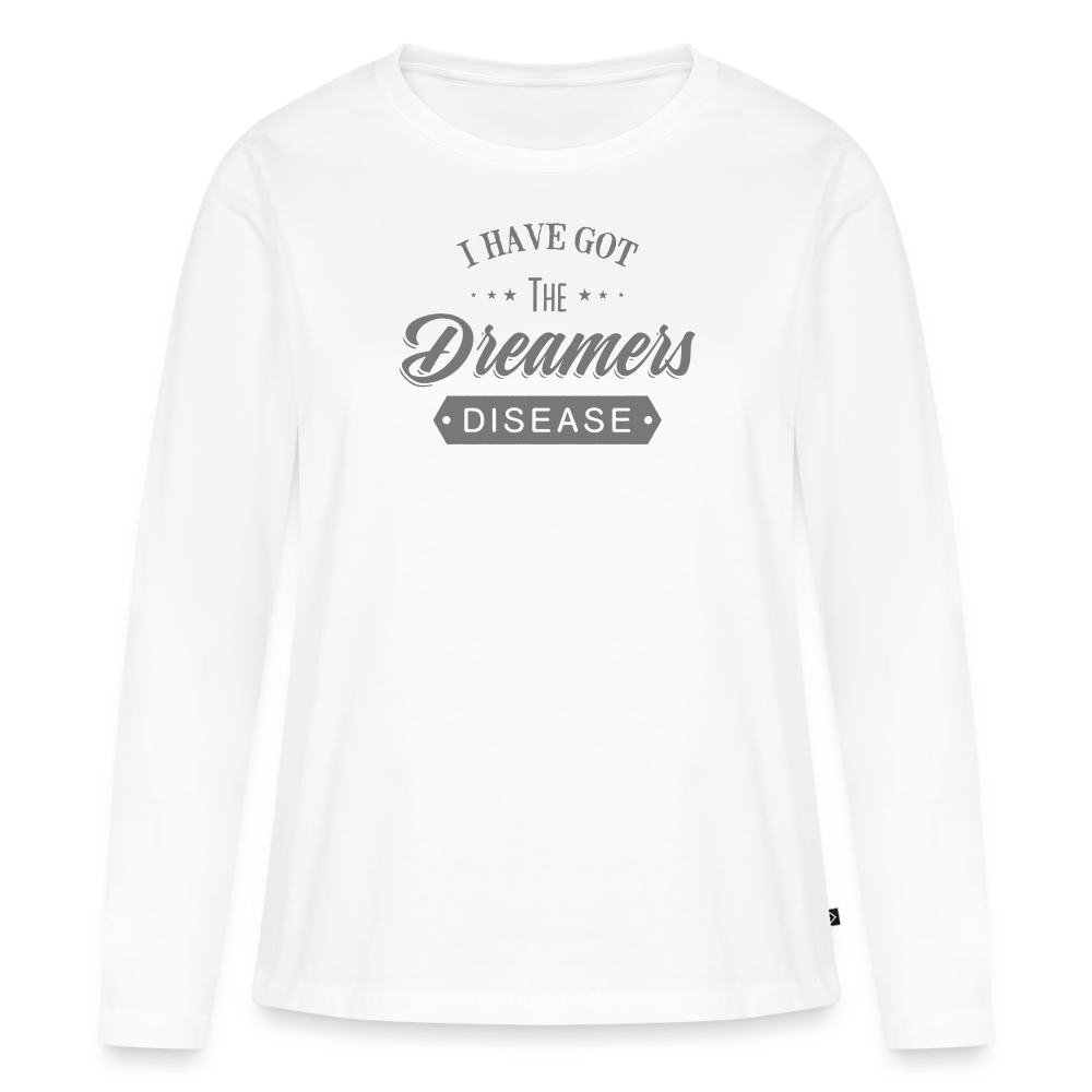 Women's Idyo Longsleeve Shirt "Dreamers desease" - white