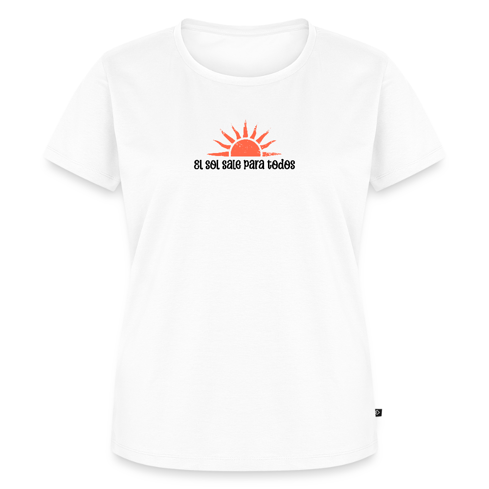 Women’s Idyo T-Shirt "El sol sale para todos" - white
