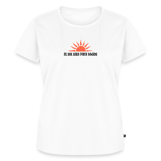 Women’s Idyo T-Shirt "El sol sale para todos" - white